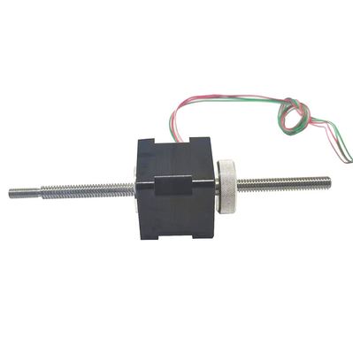 35mm hybrid linear stepper motor NEMA14 non-captive through going shaft with manual nut