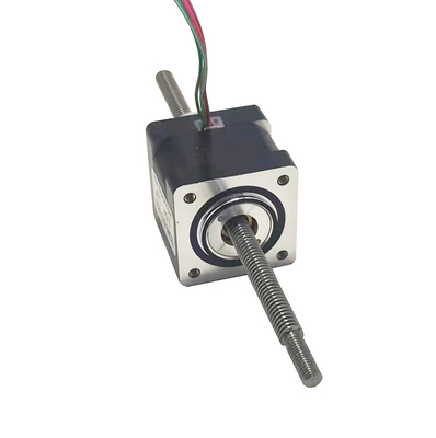 35mm hybrid linear stepper motor NEMA14 non-captive through going shaft with manual nut