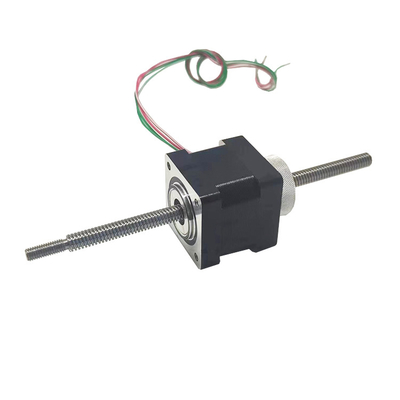 35mm hybrid linear stepper motor NEMA14 non-captive through going shaft with manual nut