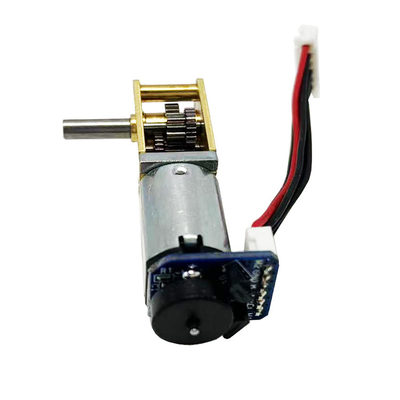 12V N20 Micro DC Brush Motor Horizontal Gear Reducer with Encoder