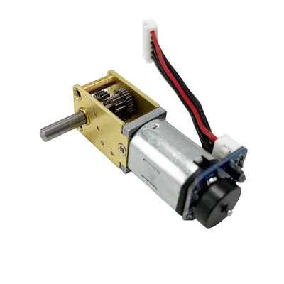 12V N20 Micro DC Brush Motor Horizontal Gear Reducer with Encoder