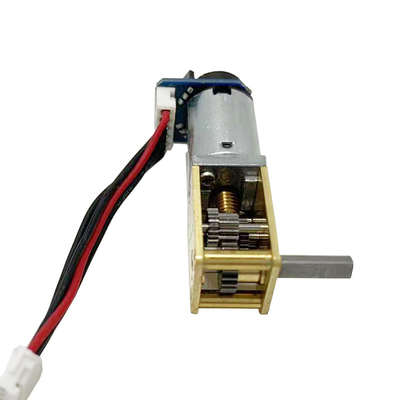 12V N20 Micro DC Brush Motor Horizontal Gear Reducer with Encoder