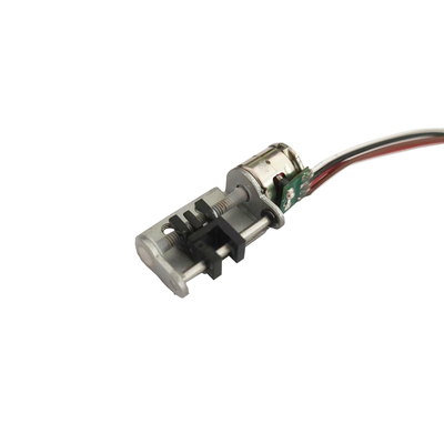2 Phase 8mm Diameter 18 Degree Step Angle Micro Slider Linear Stepper Motor With Bracket