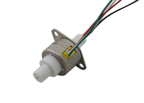 Fixed-axis 20mm diameter linear stepper motor with selectable step angles of 7.5° and 15°