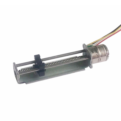 SM10-42L Mini siłownik liniowy o średnicy 10 mm ze wspornikiem i suwakiem
