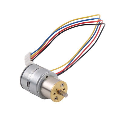 2 fazy wysokiej precyzji 20 mm Pm Stepper Motor z okrągłym skrzynką biegów 18 stopni kąt kroku dla sprzętu gospodarstwa domowego