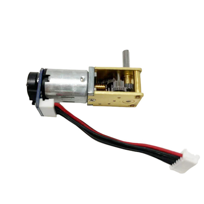 12V N20 Micro DC Brush Motor Horizontal Gear Reducer with Encoder