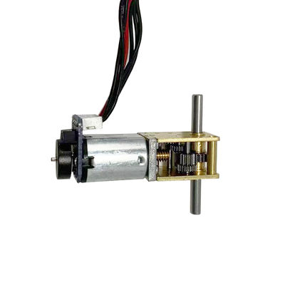 3V 5V 12V skrzynia biegów pod kątem prawym N20DC Worm Motor z Encoder Dual Output Shaft Micro DC Motor