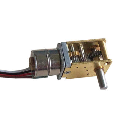 3V 5V  Precious 10mm Diameter 18 Degree Step Angle  Geared DC Stepper Motor With Metal Gearbox Horizontal Gear Reducer